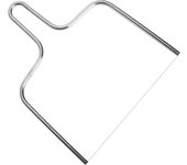 Lira en acero inoxidable - ideal para cortar quesos frescos, quesos suaves, patés, tartas o pasteles (21 cm)
