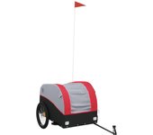 Remolque para bicicleta hierro negro y rojo 45 kg cfw51332