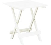 Maison exclusive - mesa plegable de jardín plástico blanco 45x43x50 cm