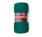 Manta de franela verde oscuro 220*240cm