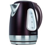 Hervidor agua eléctrico, 1,7l, sin bpa, acero inox., resistencia oculta, inalámbrico, apagado automático, mpm, negro, 2200, mcz-55