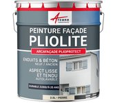 Pintura pliolita - arcafaçade plioprotect - 2.5 l (+ ou - 20 m² en 1 capa) piedra - ral 090 90 10 - arcane industries