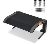 Garaje para cortacésped protección exterior 72x56x36 cm techo gris negro techo plegable estructura de acero negro garaje para cortacésped