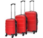 Maleta rígida 3 piezas roja 45,5/55/66 cm