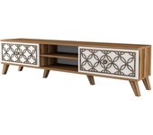 Mueble tv class blanco nogal
