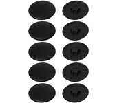 Cyclingcolors 10x coprivite cappuccio plastica viti torx copertura coperchi tappi, nero t10 12mm