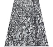 Alfombra zara 0w7053 p50 140 - structural dos niveles de vellón gris 240x340 cm