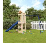 Vidaxl parque infantil de exterior madera maciza de pino