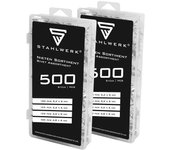 Stahlwerk surtido de remaches juego de 1000 remaches ciegos de aluminio juego de remaches