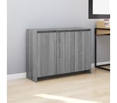 Aparador | aparador de comedor | armario de cocina de madera de ingeniería gris sonoma 102x33x75 cm cfw28406