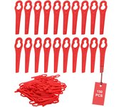 Paquete de 150 cuchillas de repuesto de plástico para recortadoras cuchillas de recortadora rojas accesorio de cortador de bordes de cuchilla de plást