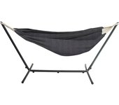 Hamaca con soporte metálico 150 x 200 cm - gris