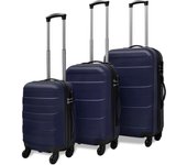 Maleta rígida de 3 piezas azul 45,5/55/66 cm