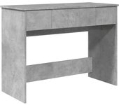 Tocador | mesa tocador | tocador de maquillaje con espejo color gris hormigón 100x45x76 cm cfw58327