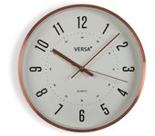 Reloj de pared versa dorado metal aluminio (4,3 x 30,5 x 30,5 cm)