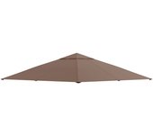 Techo de repuesto para cenador outsunny poliéster café 300x300 cm