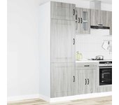 Mueble de cocina de madera de ingeniería gris kalmar sonoma
