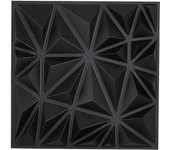 Vevor paneles pared 3d, 33 azulejos diamante pvc 11,81 x 11,81 pulgadas, cobertura 32 ft², para techo, habitación, salón y sala de juegos, negro mate