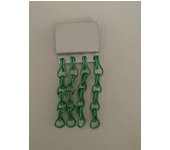 Cortina mosquitera de aluminio verde | an. 0,80m x al. 2,40m | protección insectos, puerta, exterior, interior, hogar, oficina