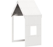 Techo de cama infantil madera maciza pino blanco 60x99x139,5 cm