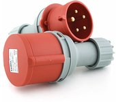 Enchufe hembra cee - 5 polos - 3p + n + t - 400v - 16 a repamine