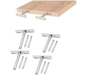 Paquete de 4 soportes ocultos de madera para estantes flotantes, para montaje en pared.