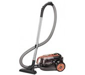 Aspirador trineo ciclónico sin bolsa, tubo telescópico, filtro hepa, enrollamiento cable, clase a, mpm, negro/naranja, 750, mod-25