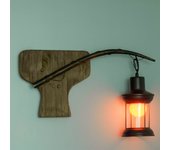 Aplique farol led e27 aplique de pared ligero vintage pub taberna 230v