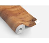 Adhesivo para muebles, armarios, pared, cocina, baños - imitación madera - madera de cerezo 100x100 cm