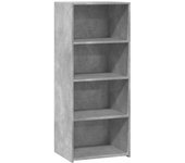 Aparador alto | aparador de comedor | armario de cocina madera de ingeniería gris hormigón 50x41x124 cm cfw75595