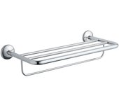 Inda - toallero hotellerie de latón cromado l.57 cm