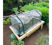 Invernadero portátil con cubierta transparente con cremallera para cultivo de plantas al aire libre, pequeño invernadero de tubo de acero tipo túnel.