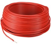 Cable monoconductor rigide 2.5mm2 monobrin - coil rojo 100m