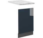Vicco fachada lavavajillas fame-line, azul oscuro alto brillo, 45 cm , et mármol
