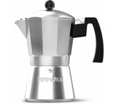 Cafetera italiana taurus kcp9009 9t mini moka plateado aluminio (9 tazas)