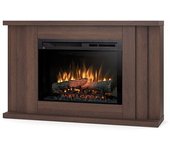 Paria - chimenea de suelo eléctrica independiente con led - roble - 26' - 120 x 75 x 27.5
