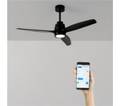 Windstylance dc - función verano/invierno - ventilador de techo 40w silencioso ø132 cm con luz con wifi