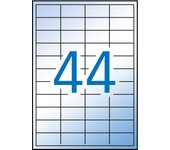 Etiquetas translucidas resistentes intemperie 48.5 x 25.4mm 100 hojas apli