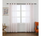 Cortina luminosa estampada con farol 140*260cm rosa-individual