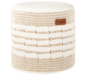 Beliani puf abtin yute blanco 40 cm 40 cm 40 cm