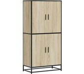 Aparador alto | aparador de comedor | armario de cocina madera de ingeniería roble sonoma 68x35x139 cm cfw168030