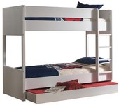 Litera 90x200 con somier vipack lara - blanco