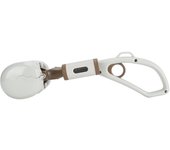 Recogedor de excrementos para mascotas, multiusos, ligero, portátil, con mango largo, con dispensador de bolsas para excrementos para patio exterio