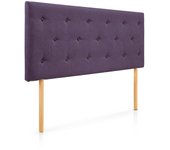 Cabecero helsinki cabecero de cama tapizado para camas de 105 (115 x 100 cm) tela morado sueños zzz