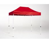Carpa plegable 3x2 master - rojo - impermeable - cenador ideal para camping, eventos, jardín, playa
