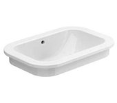 Sanitana nexo lavabo encastre 56 sin agujero para grifo blanco brillo