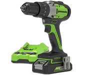 Taladro atornillador greenworks 24v 2ah gd24dd60k2 - 3704107ua