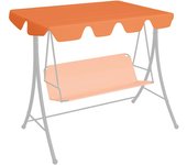 Vidaxl dosel de repuesto columpio de jardín naranja 150/130x105/70 cm