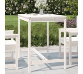 Maison exclusive - mesa de jardín madera maciza pino blanco 121x82,5x110 cm