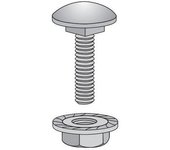 Kit tornillo tuerca / arandela cincado z3 m6x12 - interflex